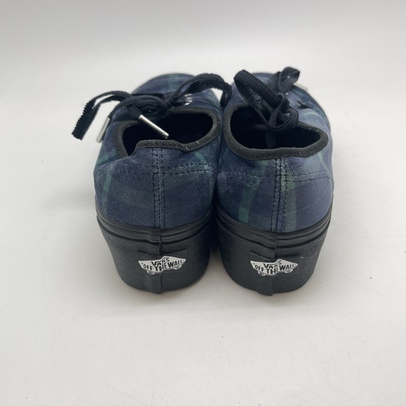Vans Sneakers‎ Womens 7.5 Stackform Velvet Plaid Platform Casual Skate Shoes - Picture 4 of 8